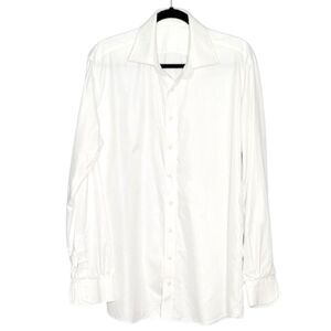 Michael Andrews Bespoke By Thomas Mason White Button Down Men's